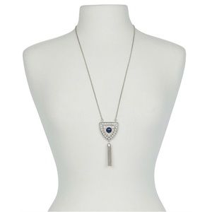 Lucky🍀Brand Silver-Tone Fringe Pendant Necklace